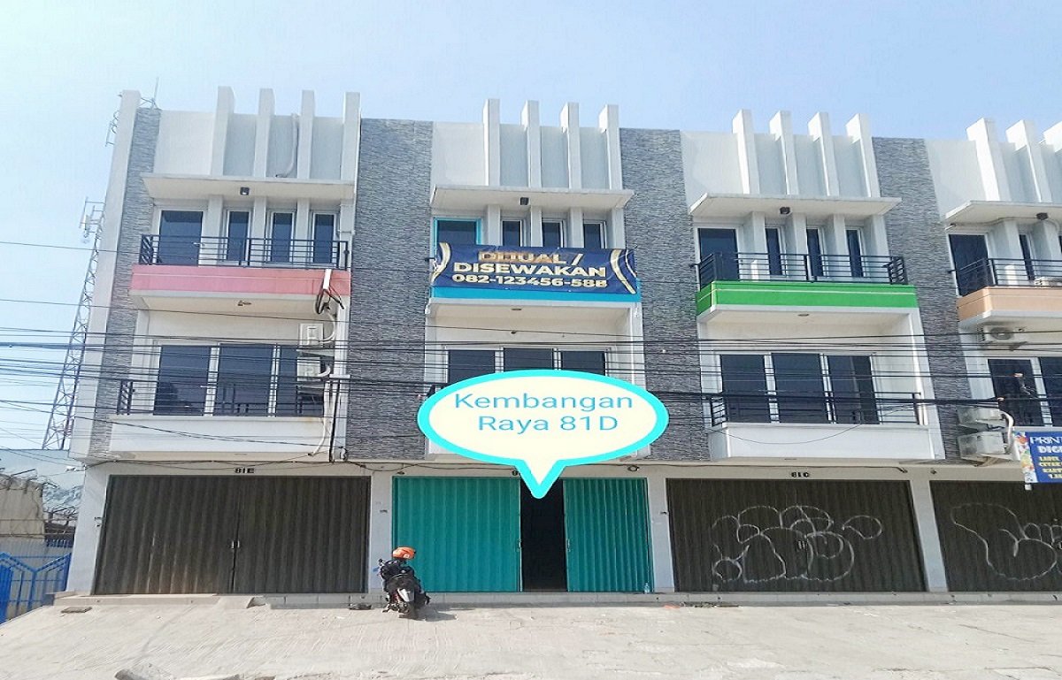 Sewa Ruko 3.5 Lt di Kembangan Jakarta Barat Dekat Sekolah Global Sevill dan Puri Indah Mall - 1