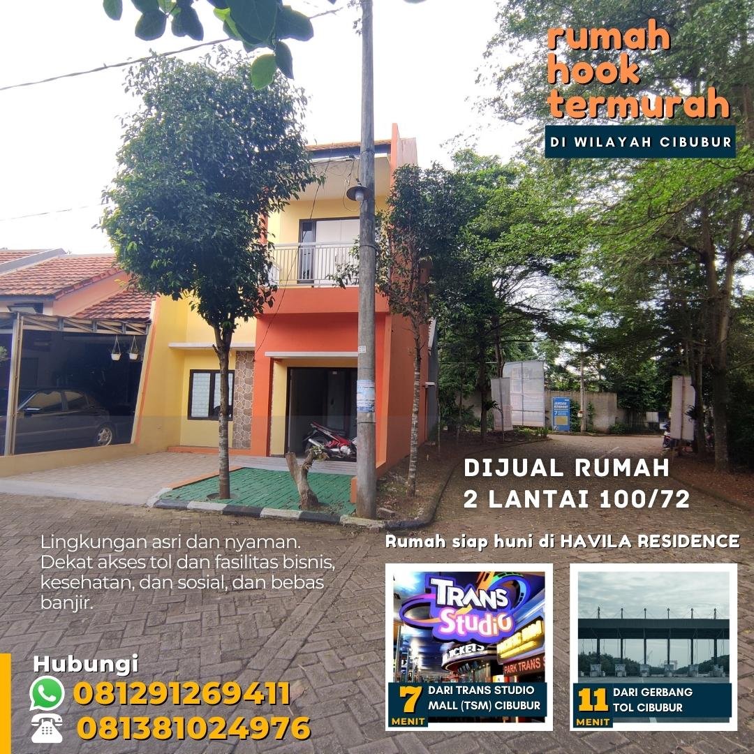 RUMAH HOOK HAVILA RESIDENCE CIBUBUR (Kranggan, Cibubur-Kota Bekasi) - 2