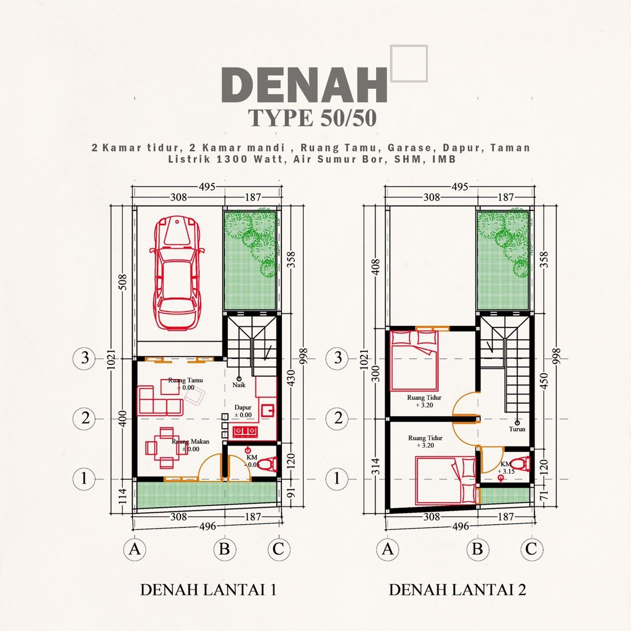 PROMO!! HARGA 499 JUTA, Segera di Bangun Rumah 2 Lantai,Dengan View Sawah Lokasi Strategis - 2