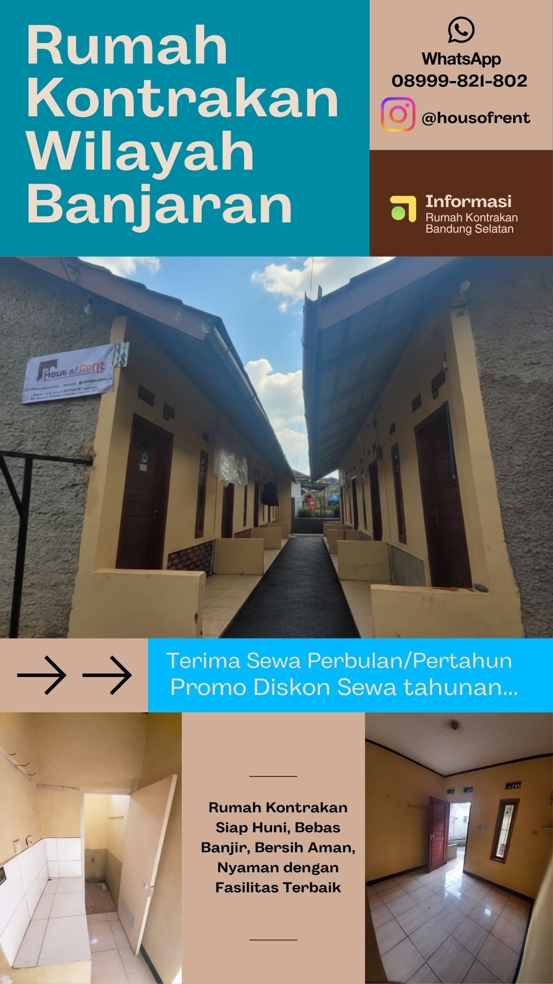 Rumah di kontrakan strategis gratis air dan listrik wilayah Banjaran Bandung Selatan jawa barat - 116