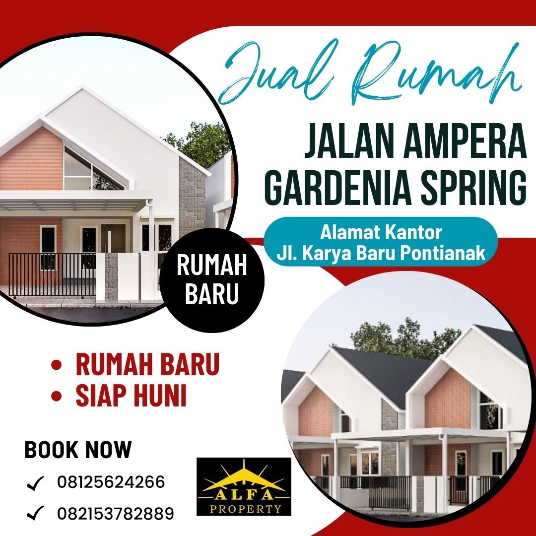 Dijual Cepat Rumah Baru Siap Huni Gardenia Spring Ampera Kota Pontianak - 2