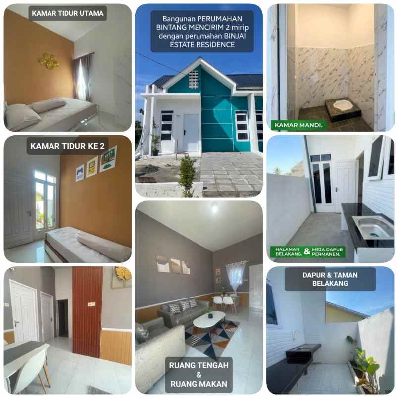 Dijual Perumahan rumah Subsidi bintang mencirim 2 di Daerah sei mencirim 15 menit ke Sunggal Dp 1 juta - 13