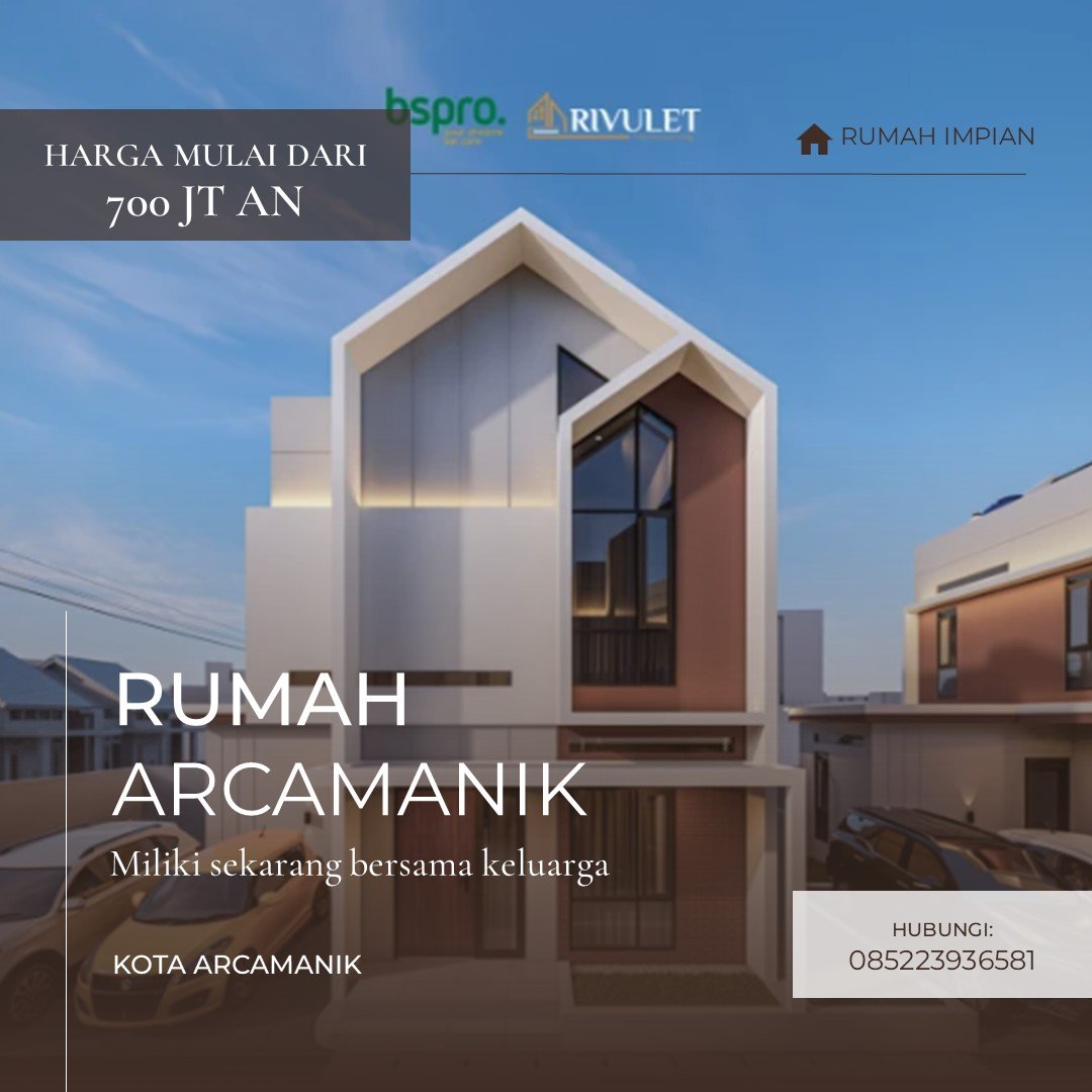 Dijual rumah 2 lantai view kota bandung di arcamanik dekat kantor kecamatan - 3