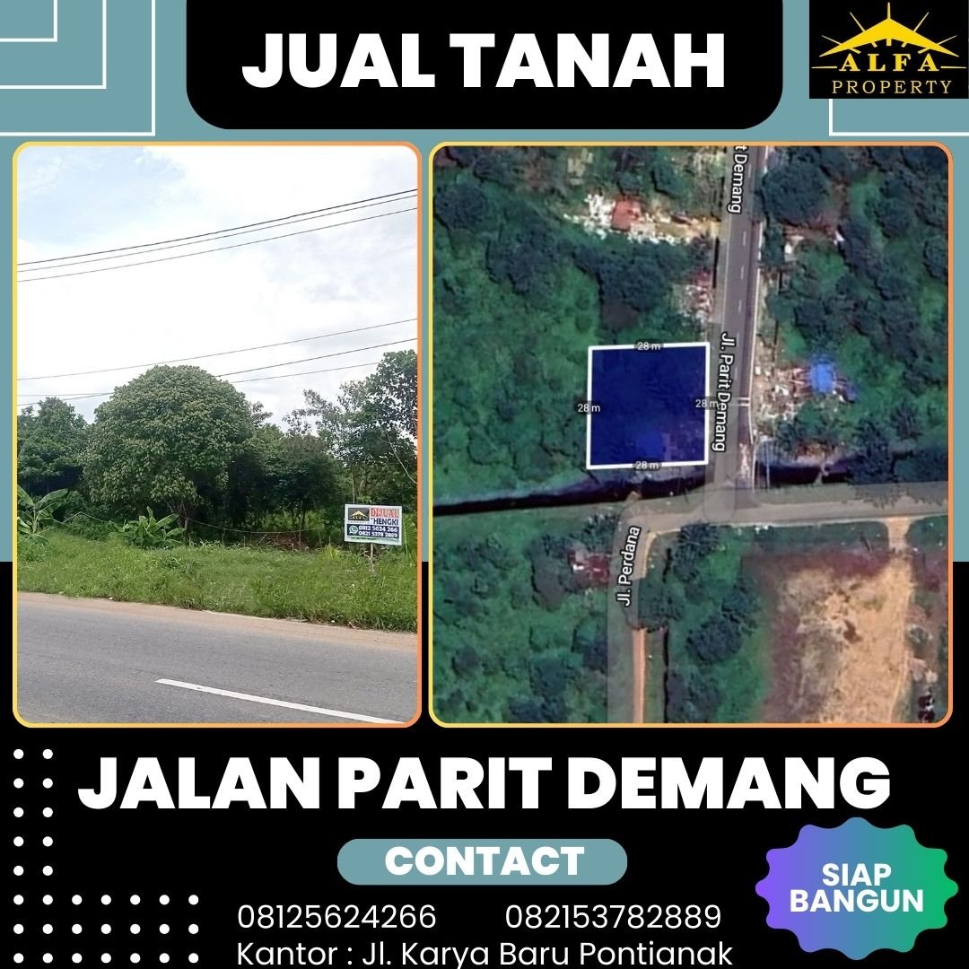 Dijual Tanah Jalan Parit Demang Kota Pontianak - 2