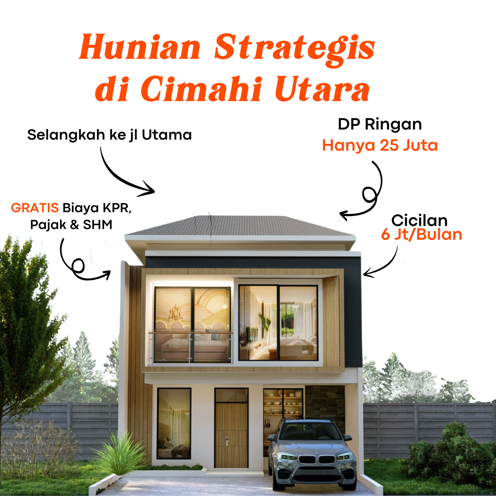 perumahan mewah di cimahi  rumah baru di cipageran cimahi dekat ke bpjs sangkuriang cimahi - 2