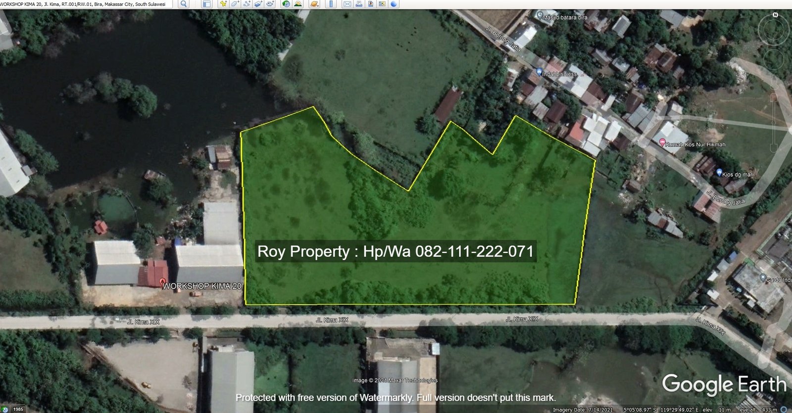 Dijual Tanah di Kawasan Industri Makassar KIMA 2 Ha Open Yard COCOK BUAT GUDANG - 15