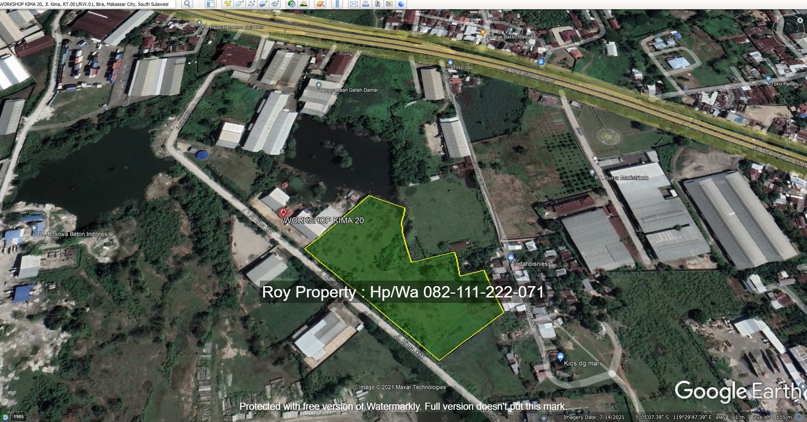 Dijual Tanah Open Yard di Kawasan Industri Makassar KIMA Luas 2 Ha COCOK BUAT INDUSTRI - 15