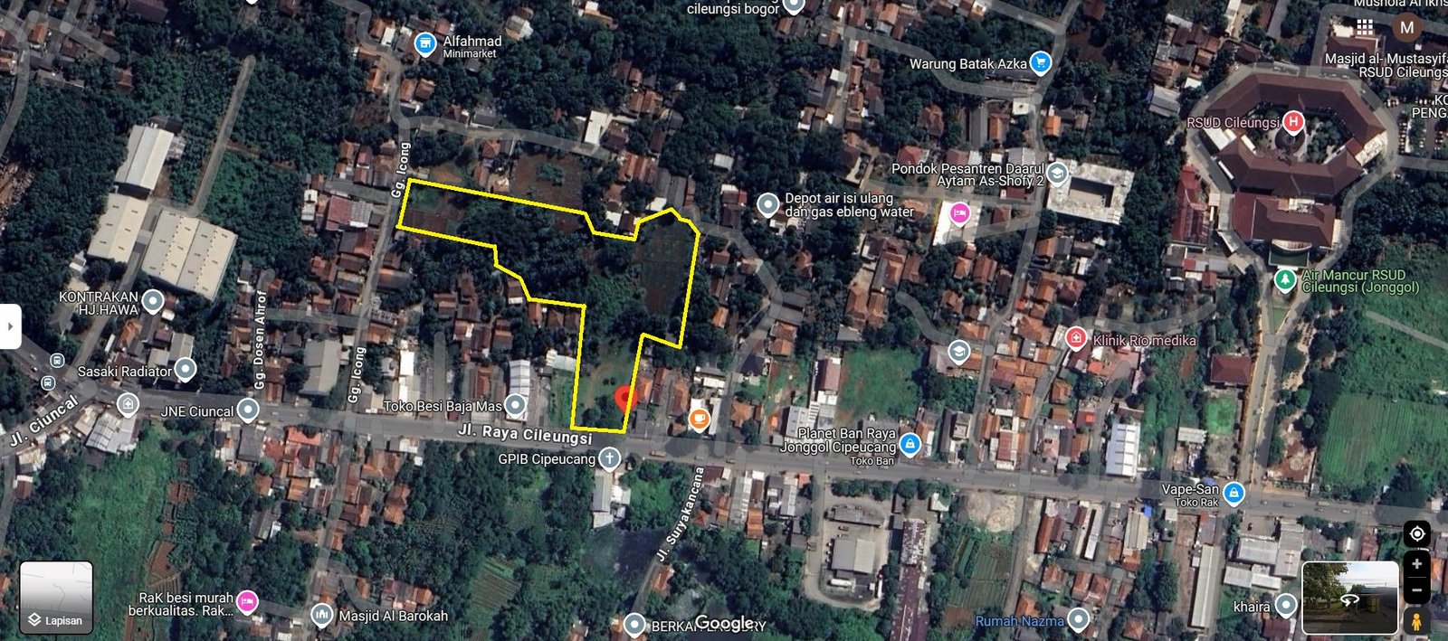 Dijual Murah Tanah Strategis di Jl. Raya Cileungsi 51, Kab. Bogor - 4