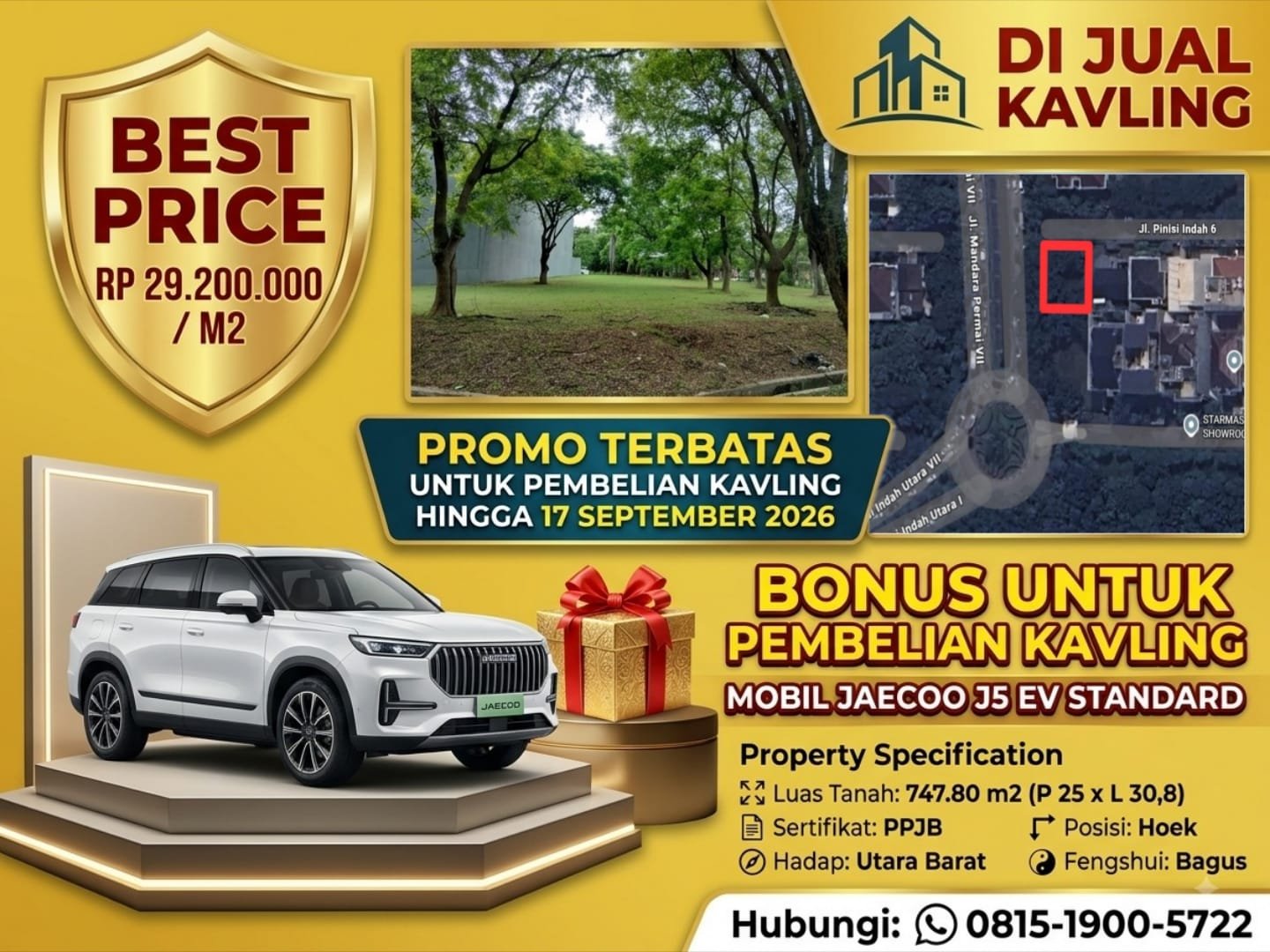 🔥 DIJUAL KAVLING HOEK MEWAH – PIK (PINISI INDAH 6) 🔥 - 6